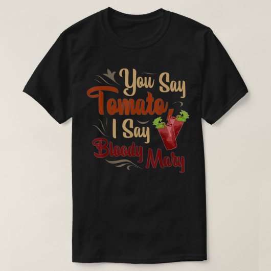 Funny Bloody Mary Tomato Mens & Womens T-Shirt (Design vorne)