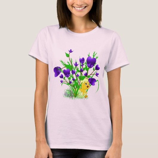 Funny Blooming Hearts Oaster Chick Shirt (Vorderseite)