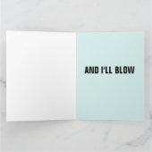 FUNNY BLOW GEBURTSTAGSKARTEN FÜR HUSBAND KARTE (Innenseite)