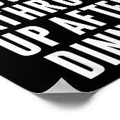 Funny Blow The Bathroom Adult Humor Inappropriate Poster (Ecke)