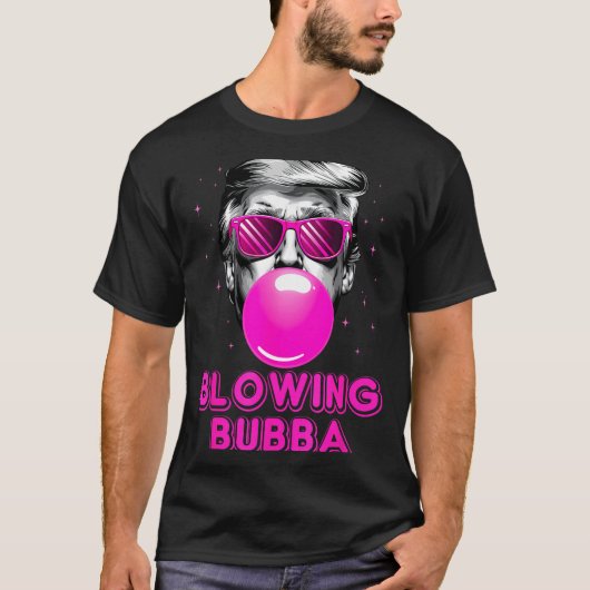 Funny Blowing Bubba  T-Shirt (Vorderseite)