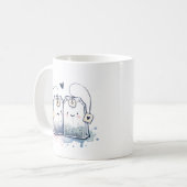 Funny Blue Best Tea Pun Spaß Freundschaft Kaffeetasse (Vorderseite Links)