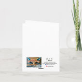 Funny Blue Bird Karte (Rückseite)