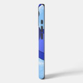 Funny Blue Birds Cartoon Case-Mate iPhone Hülle (Rückseite / Links)