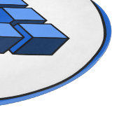 Funny Blue Black Impossible Triangle Blocks Schneidebrett (Ecke)