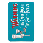Funny Blue Booze Cabin Door Cruise Ship Magnet (Vertikal)