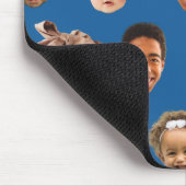 Funny Blue Custom Vater 3 Kids Foto Mousepad (Ecke)