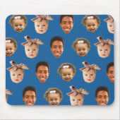 Funny Blue Custom Vater 3 Kids Foto Mousepad (Vorne)