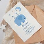 Funny Blue Elefant & Mond. Niedlicher Kindergeburt Einladung<br><div class="desc">Niedliche Kinder oder Kindergeburtstag-Einladung mit lustigen Elefanten,  Mond und Stars in pastellblau für Jungen. Bitte kontaktieren Sie mich,  wenn Sie weitere Informationen benötigen.</div>