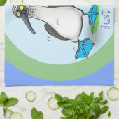 Funny Blue Footed Boobies Seevögel tanzen Cartoon Geschirrtuch (Gefaltet)