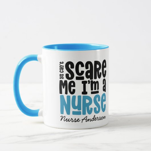 Funny Blue Girse Typografie bedanken sich bei Ihne Tasse (Links)