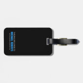 Funny Blue holt mir die Hände aus der Tasche Gepäckanhänger (Rückseite horizontal)