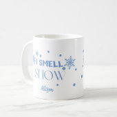 Funny Blue I Riech Schneekaffee Tasse (Vorderseite Links)