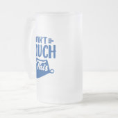 Funny Blue kann diese Bier-Liebhaber nicht Touch t Mattglas Bierglas (Vorderseite Links)