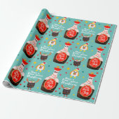 Funny Blue Kawaii Sushi Lover Frohe Weihnachten Geschenkpapier (Ungerollt)