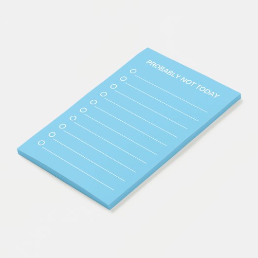 Funny Blue List Maker Post-it Klebezettel (angewinkelt)
