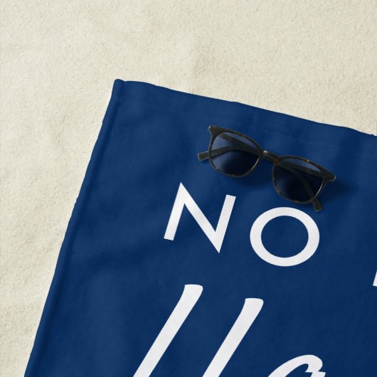 Funny Blue No Prob Llama Mama Strandtuch (Beispiel)