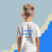 Funny blue Nummer drei Baby T-shirt