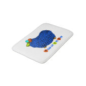 Funny Blue Ram Chinese Year Zodiac Bath Mat Badematte (Schrägansicht)