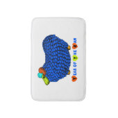 Funny Blue Ram Chinese Year Zodiac Bath Mat Badematte (Vorderseite Vertikal)