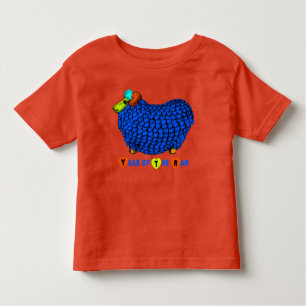 Funny Blue Ram Chinese Year Zodiac Kleinkind T Kleinkind T-shirt