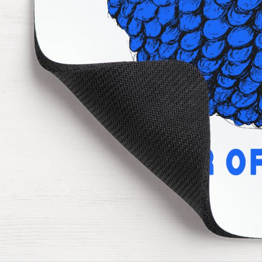 Funny Blue Ram Chinese Year Zodiac Mousepad (Ecke)