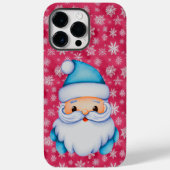 Funny Blue Santa Case-Mate iPhone Hülle (Rückseite)