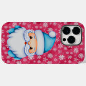 Funny Blue Santa Case-Mate iPhone Hülle (Rückseite (Horizontal))