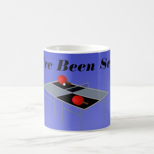 Funny Blue Table Tennis, Kaffeetasse (Mittel)