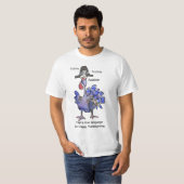 Funny Blue Turkey Gobble T Shirt (Vorne ganz)