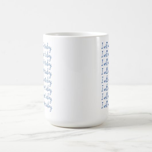 Funny Blue und White Retirement Erinnerung Kaffeetasse (Mittel)