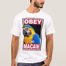 Funny Blue und Yellow Macaw - Vogelkunst T-Shirt