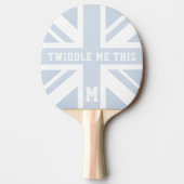 Funny Blue Union Jack Flag Ping Pong Paddle Tischtennis Schläger (Vorderseite)
