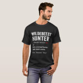 Funny Blue Wildebeest Gnu Antelope Trophy Sport Hu T-Shirt (Vorne ganz)