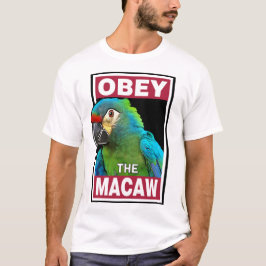 Funny Blue Winged Macaw - Vogelkunst T-Shirt