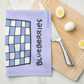 Funny Blueberries Cartoon Art Blueberry Küche Geschirrtuch (Viertel Falte)