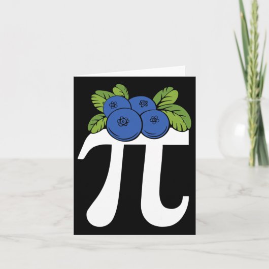 Funny Blueberry Pi Day Karte (Vorderseite)