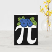 Funny Blueberry Pi Day Karte (Gelbe Blume)