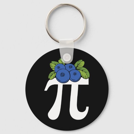Funny Blueberry Pi Day Schlüsselanhänger (Vorderseite)