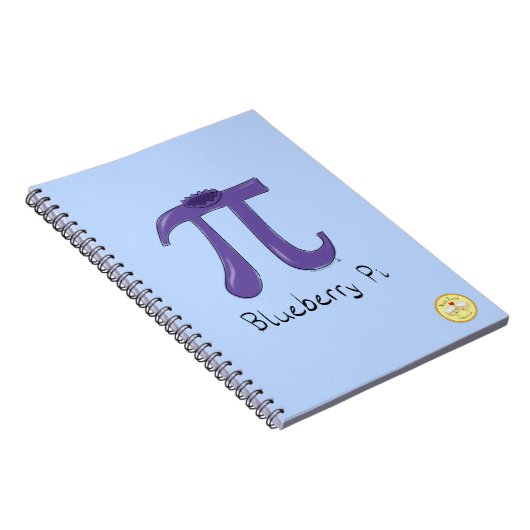 Funny Blueberry Pi Symbol Mathematiker Lehrer Notizblock (Rechte Seite)