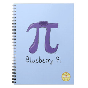 Funny Blueberry Pi Symbol Mathematiker Lehrer Notizblock