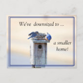 Funny Bluebirds House - Adressenwechsel Postkarte (Vorderseite)