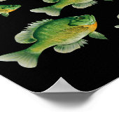 Funny Bluegill Sunfish Fishing Freshwater Fish Ang Poster (Ecke)