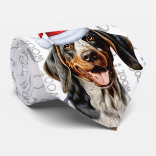 Funny Bluetick Coonhound Weihnachtshund Lover Krawatte