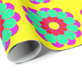 Funny Blume Power Bloom I Geschenkpapier (Rolleneckpunkt)