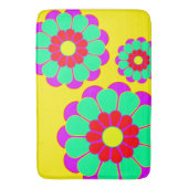 Funny Blume Power Bloom I + Ihr Backgr. Idee Badematte (Vorderseite Vertikal)