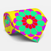 Funny Blume Power Bloom I + Ihr Backgr. Idee Krawatte (Gerollt)