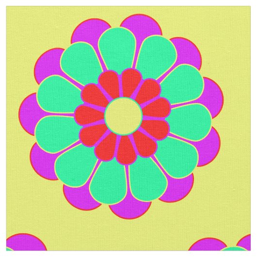 Funny Blume Power Bloom I + Ihr Backgr. Idee Stoff (Nahaufnahme)