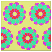 Funny Blume Power Bloom I + Ihr Backgr. Idee Stoff (Muster)