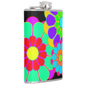 Funny Blume Power Bloom I II III + Ihre Idee Flachmann (Rechts)